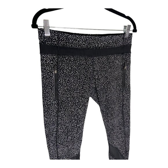 Lululemon Inspire Tight II 25" Night View White Black / Black-sz 8 - Picture 11 of 11